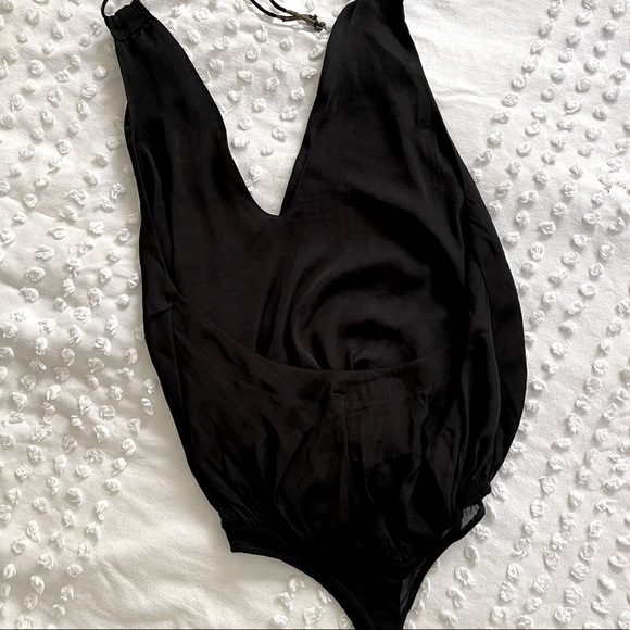 Free People Call Meh Bodysuit in Black - Picture 2 of 10